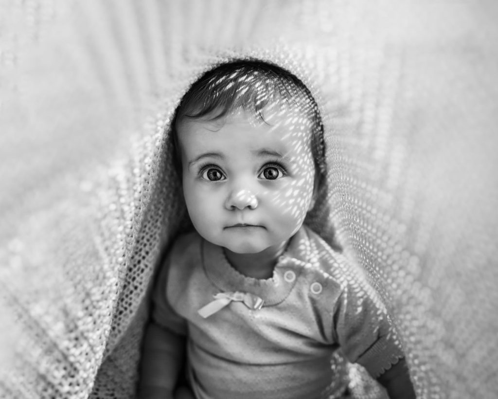 black and white portrait