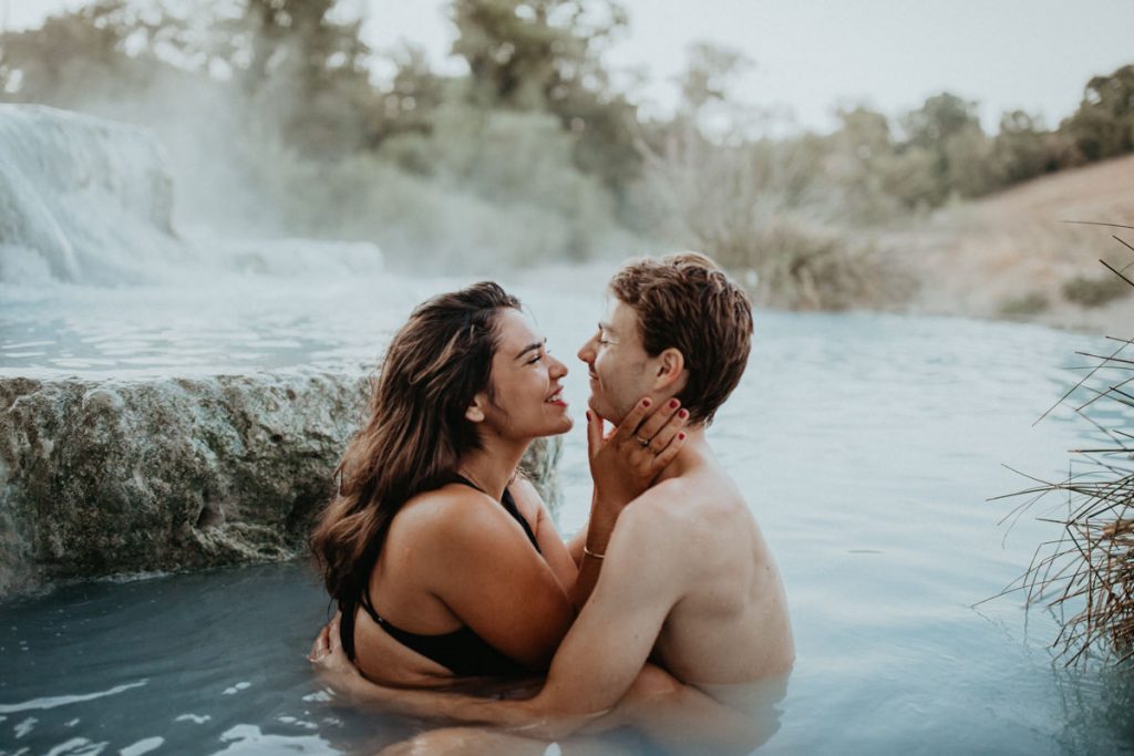 couple in water