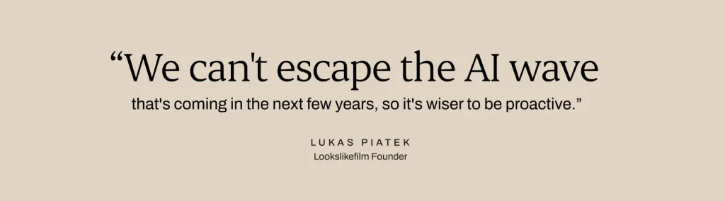 we cant escape the AI wave quote